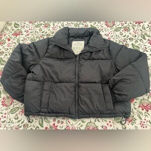 Hollister Charcoal Puffer Jacket